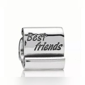Pandora Charm Sterling Silver Best Friends Scroll